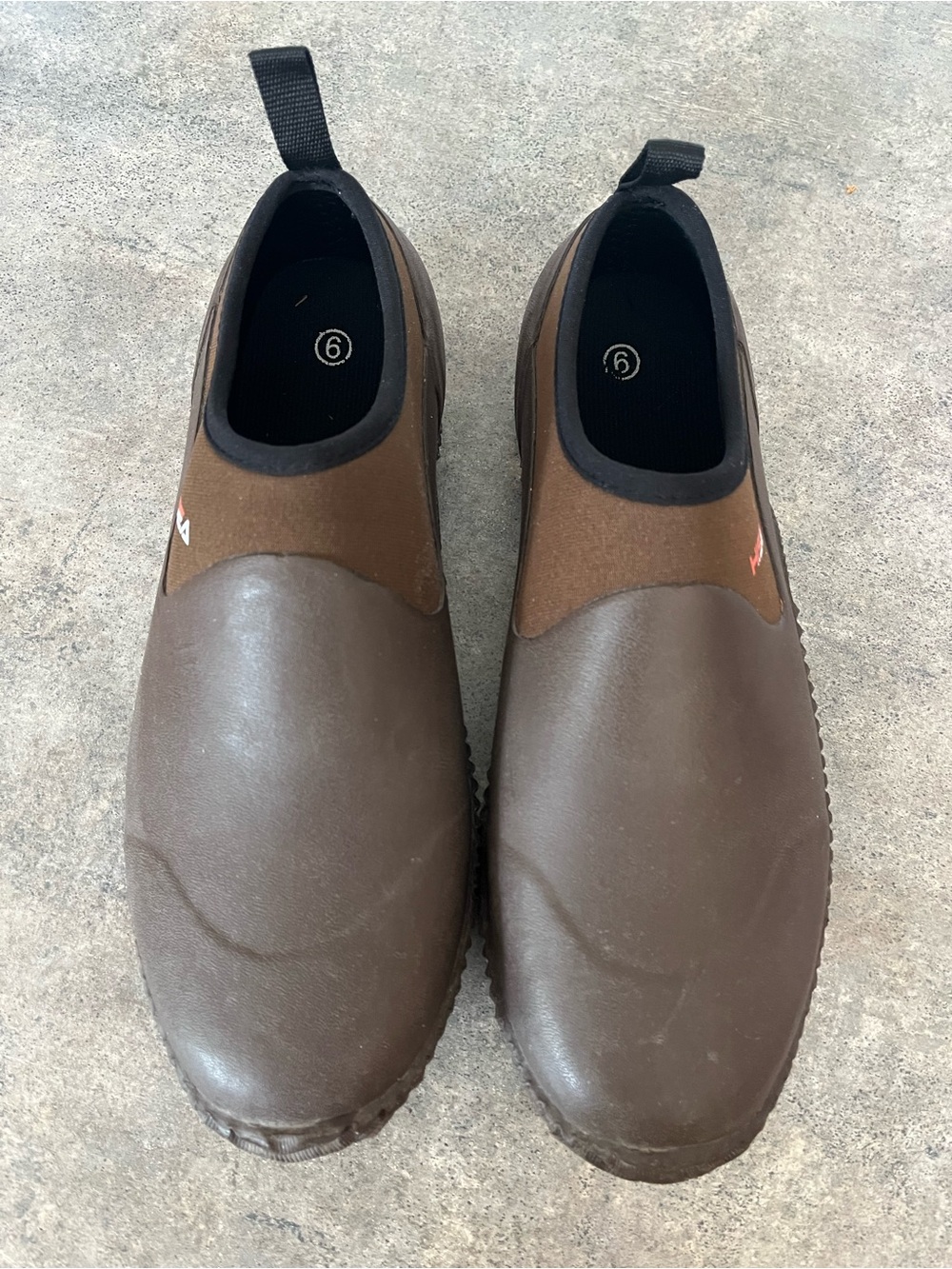 Men's Brown Waterproof Slip-On Rain & Snow Shoes